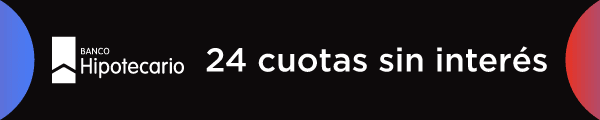 24 cuotas sin interés abonando con Banco Hipotecario